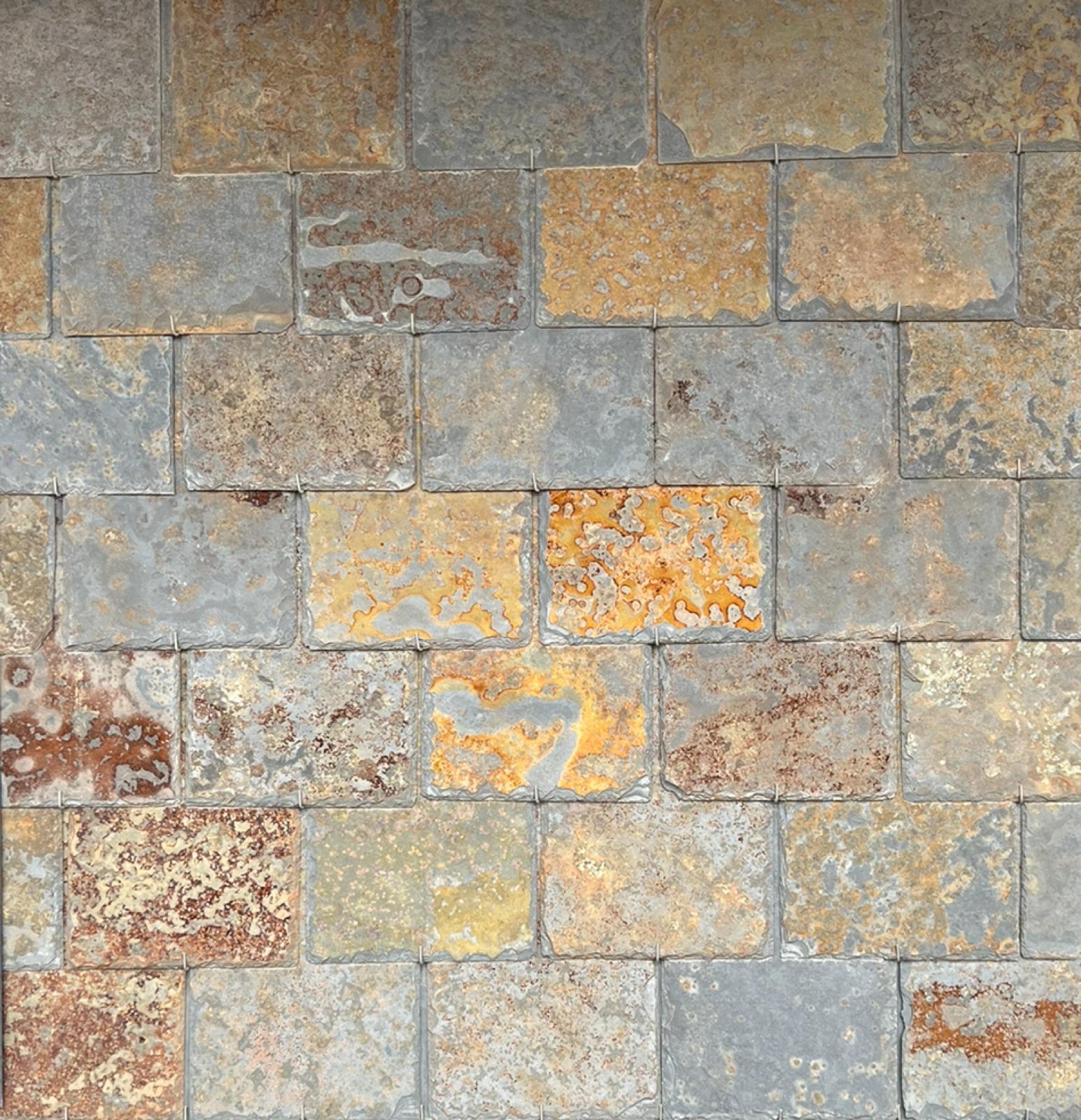 Pizarra tejado multicolor